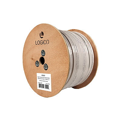 Logico in Wall Audio Speaker Cable 14/2 Gauge/AWG OFC Pure Copper 500ft White
